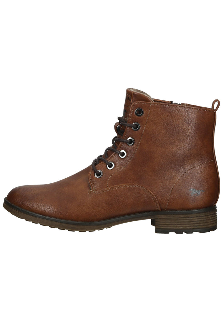 Mustang Stiefelette Lederimitat Cognac - surf4shoes