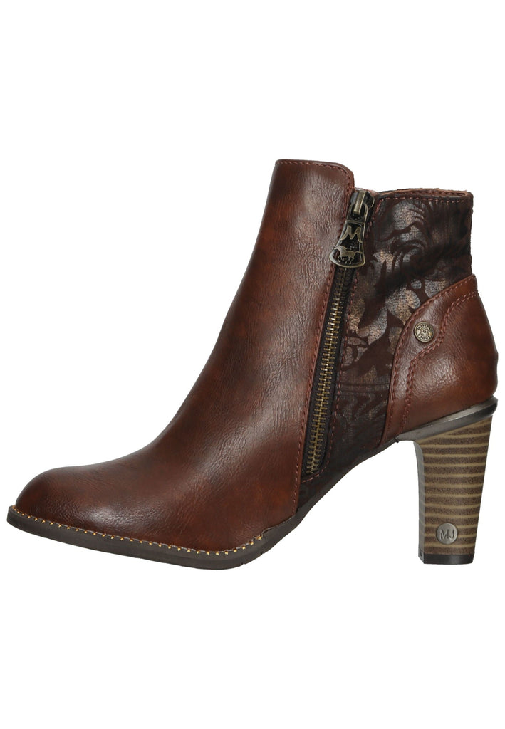 Mustang Stiefelette Lederimitat/Textil Kastanie - surf4shoes