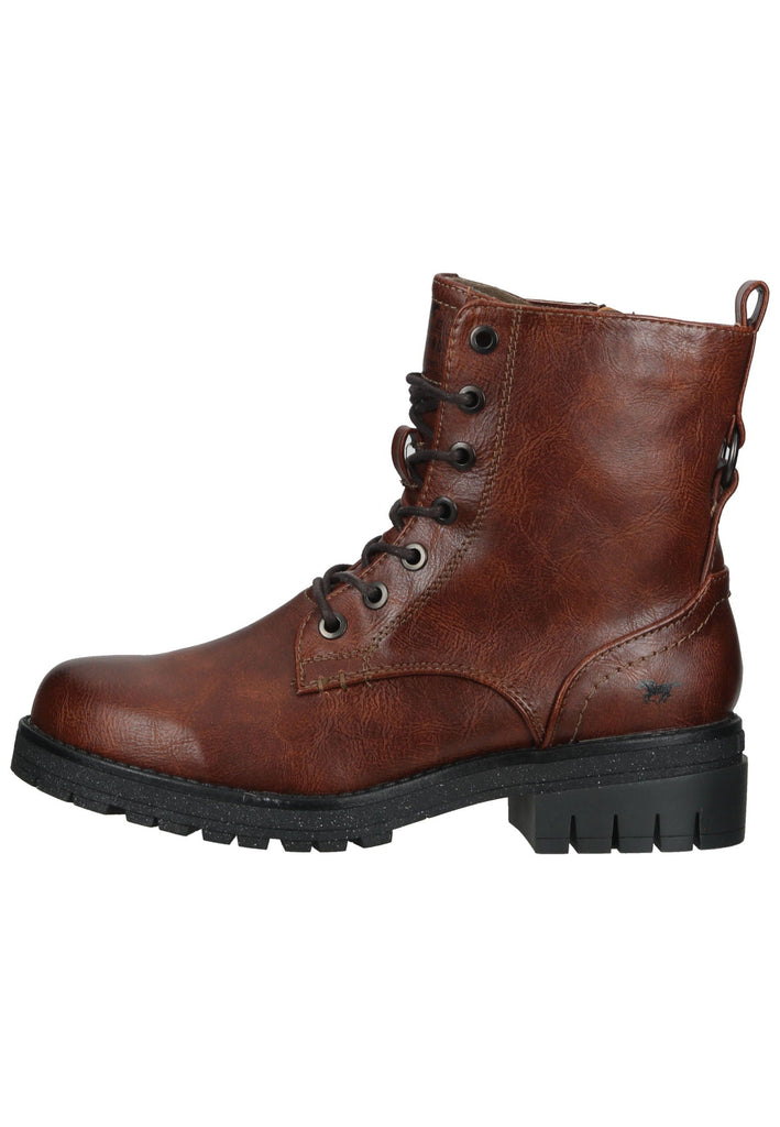Mustang Stiefelette Lederimitat Cognac - surf4shoes