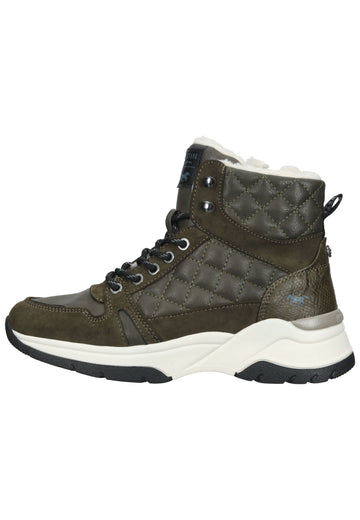 Mustang Stiefelette Lederimitat/Textil Military Warmfutter - surf4shoes