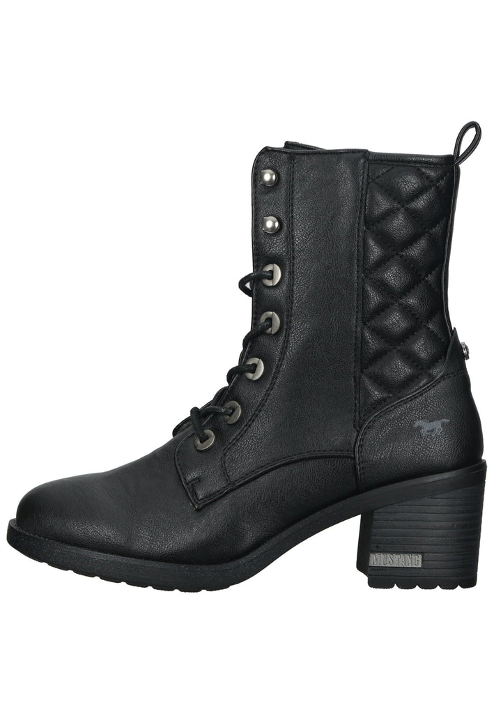 Mustang Stiefelette Lederimitat/Textil Schwarz - surf4shoes