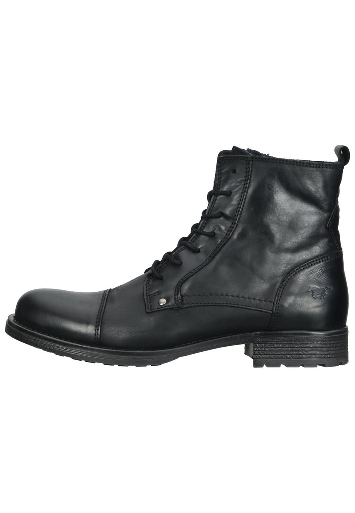 Mustang Stiefelette Leder Schwarz - surf4shoes
