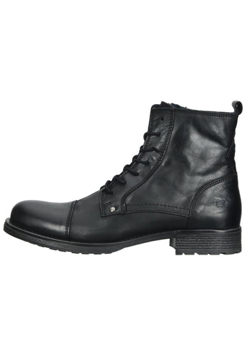 Mustang Stiefelette Leder Schwarz - surf4shoes