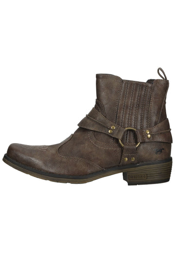 Mustang Stiefelette Lederimitat Braun - surf4shoes