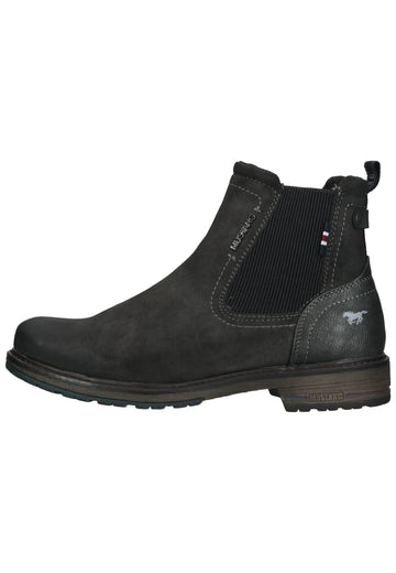 Mustang Stiefelette Lederimitat/Textil Graphit Warmfutter - surf4shoes