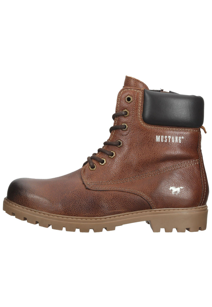 Mustang Stiefelette Leder Braun Warmfutter - surf4shoes
