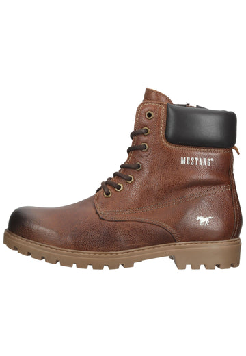Mustang Stiefelette Leder Braun Warmfutter - surf4shoes