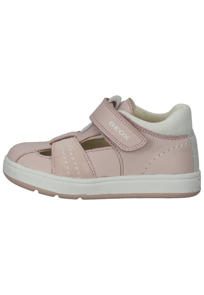Geox Halbschuhe Leder/Textil Rosa/Weiß - surf4shoes
