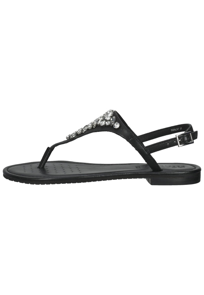 Geox Zehensteg Leder Schwarz - surf4shoes
