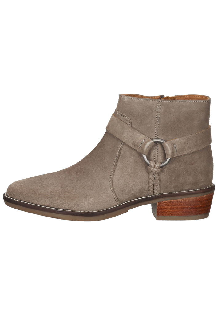 Geox Stiefelette Veloursleder Taupe - surf4shoes