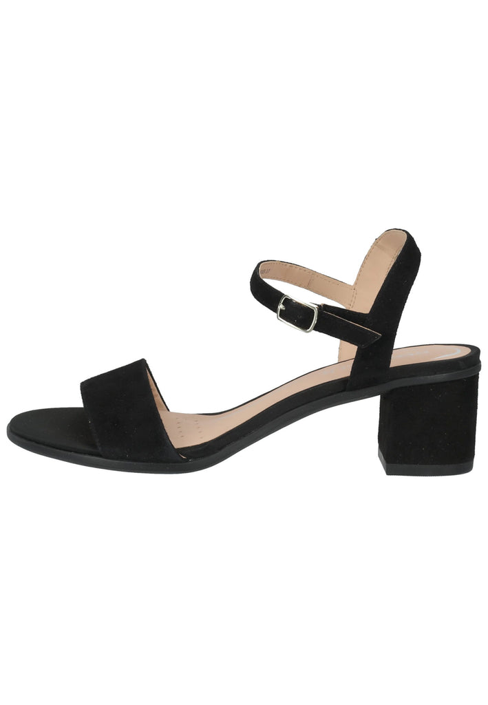 Geox Sandalen Veloursleder Schwarz - surf4shoes