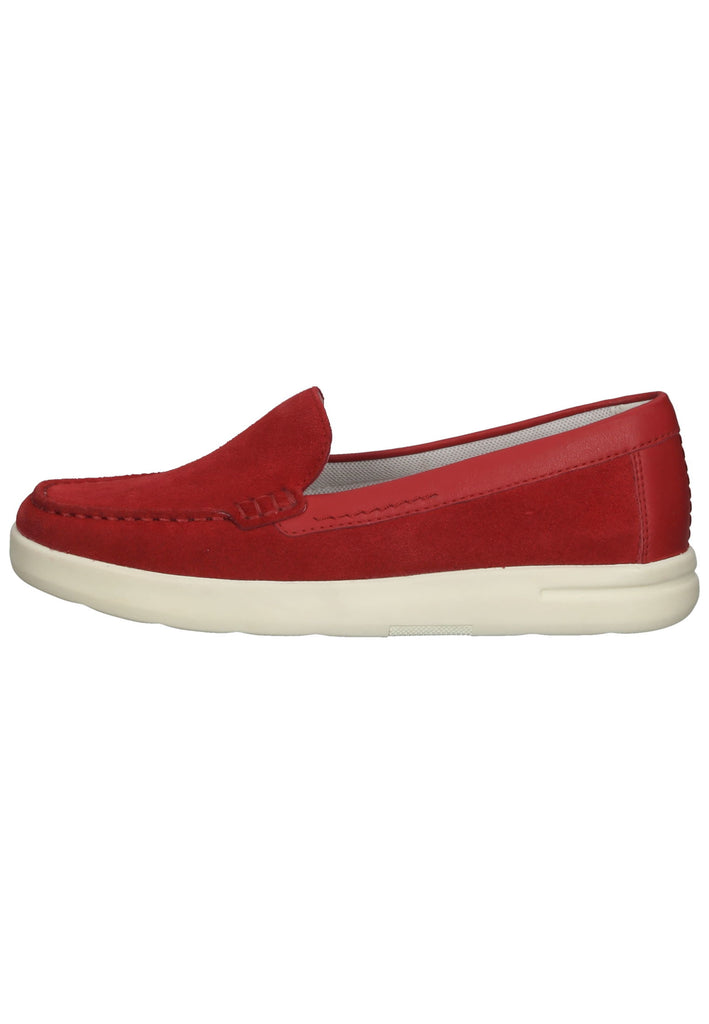 Geox Slipper Leder Rot - surf4shoes