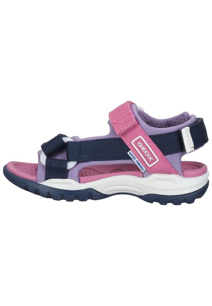 Geox Sandalen Lederimitat/Textil Navy/Lila - surf4shoes