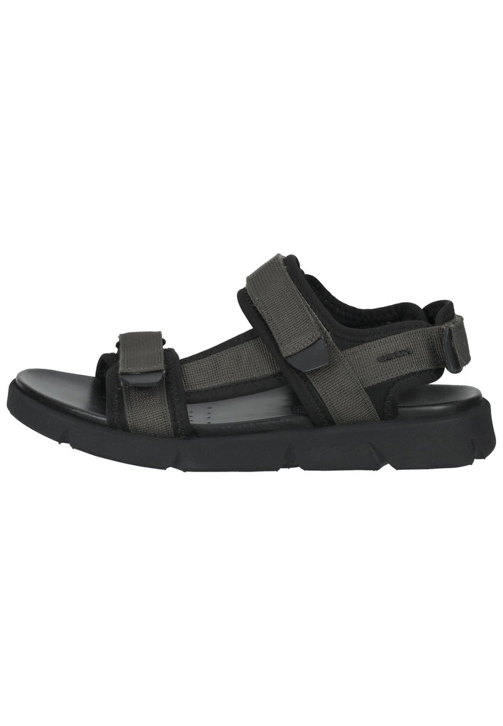 Geox Sandalen Textil Grau/Schwarz - surf4shoes