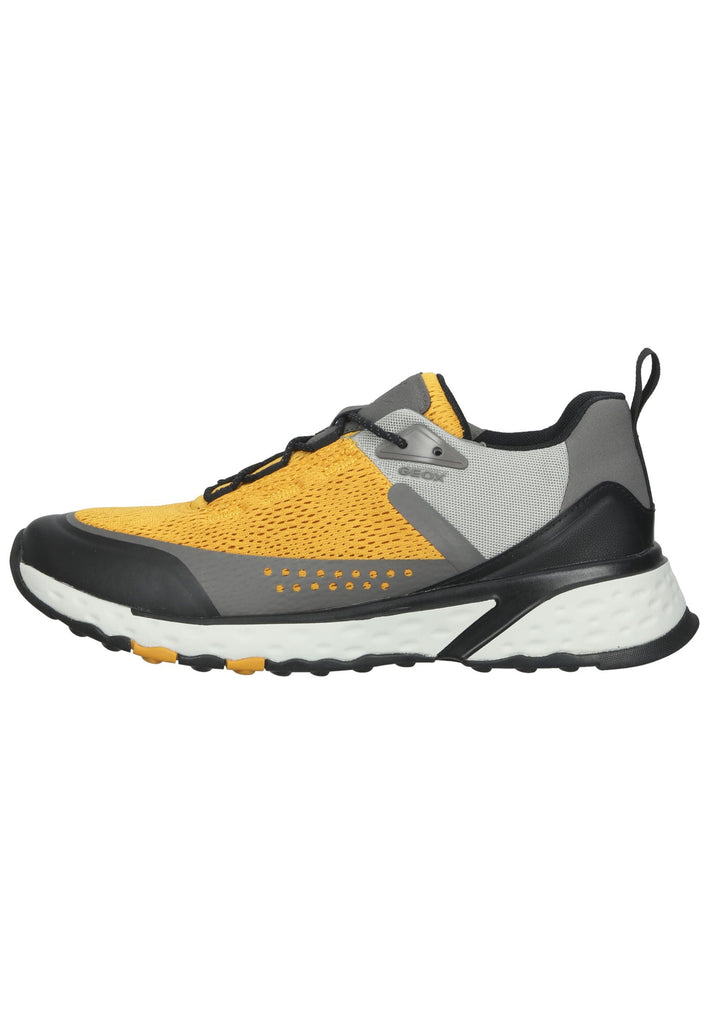 Geox Sneaker Lederimitat/Textil Gelb/Grau - surf4shoes