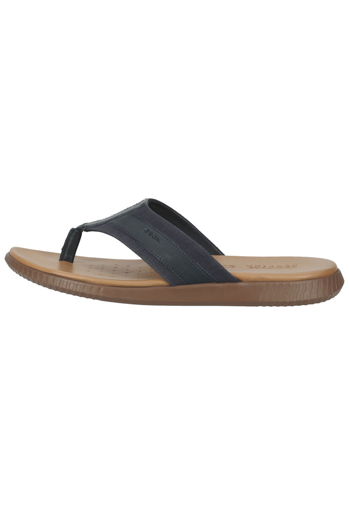 Geox Zehensteg Leder/Textil Navy - surf4shoes