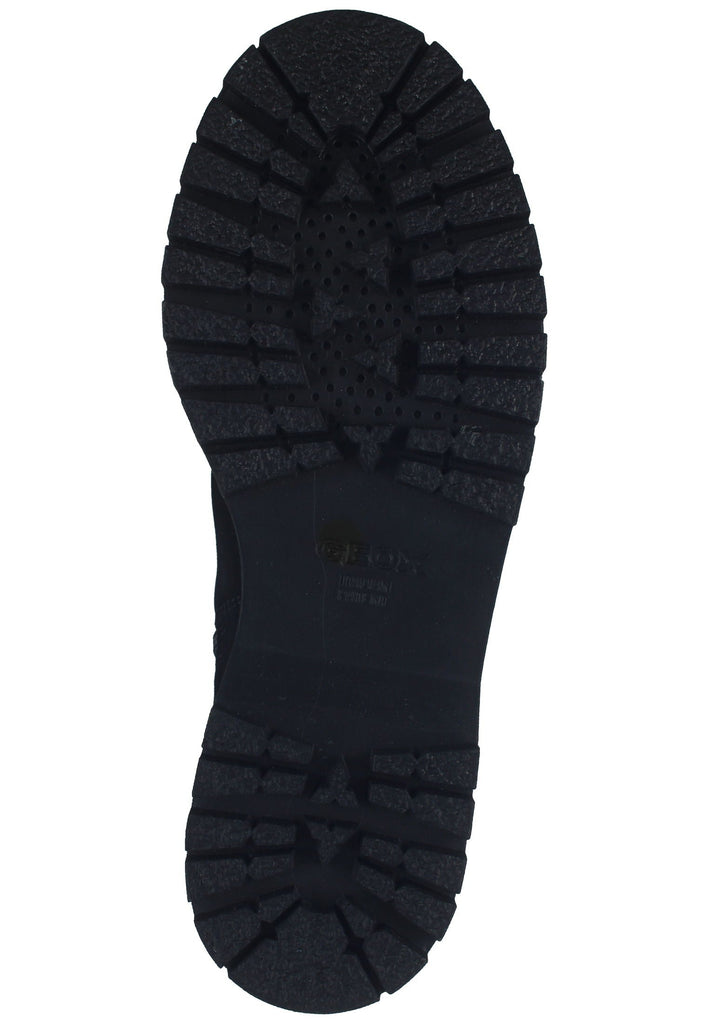 Geox Stiefelette Veloursleder Schwarz - surf4shoes