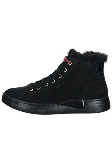 Geox Sneaker Veloursleder/Synthetik Schwarz - surf4shoes