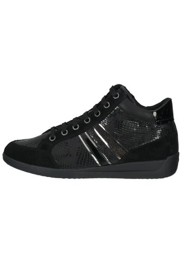 Geox Sneaker Veloursleder/Textil Schwarz - surf4shoes