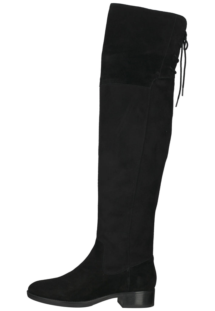 Geox Stiefel Veloursleder/Textil Schwarz - surf4shoes