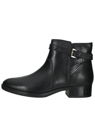 Geox Stiefelette Nappaleder Schwarz - surf4shoes