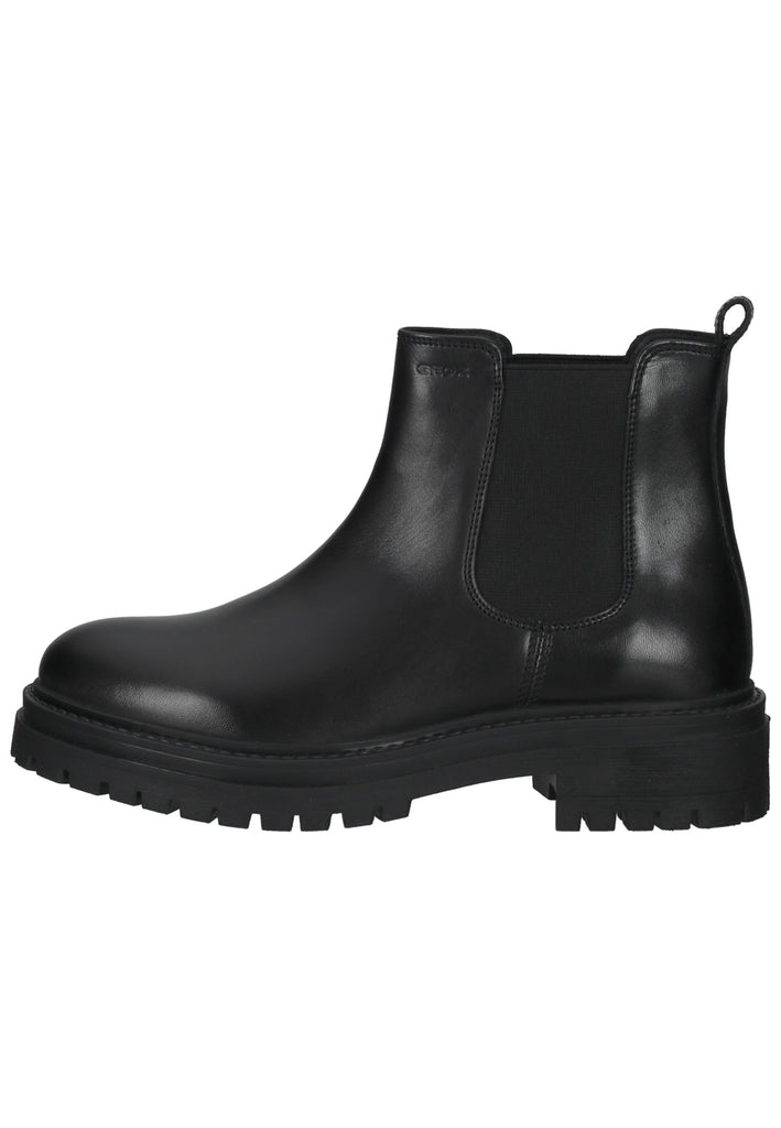Geox Stiefelette Leder/Textil Schwarz Warmfutter - surf4shoes