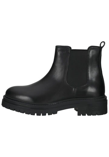 Geox Stiefelette Leder/Textil Schwarz Warmfutter - surf4shoes