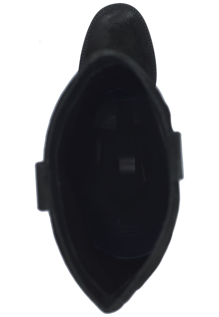 Geox Stiefel Veloursleder Schwarz - surf4shoes