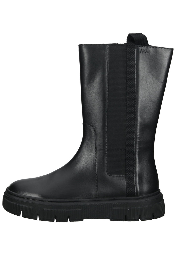 Geox Stiefelette Leder/Textil Schwarz - surf4shoes