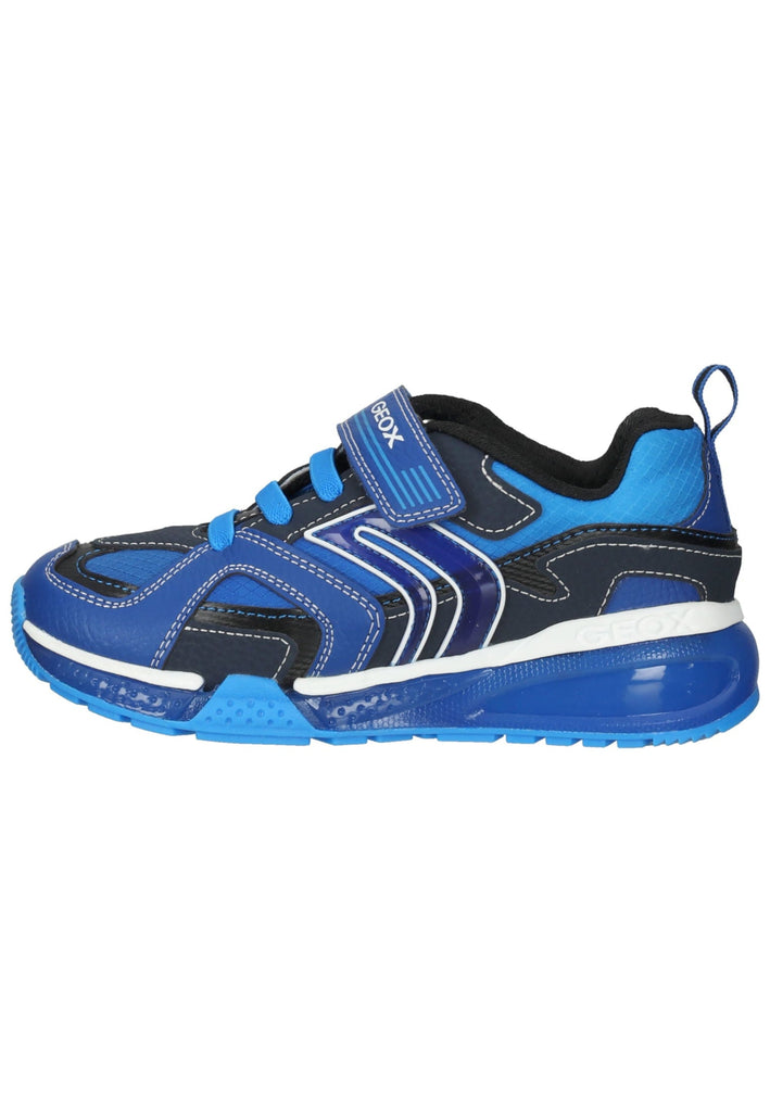 Geox Sneaker Lederimitat/Textil Blau/Multi - surf4shoes