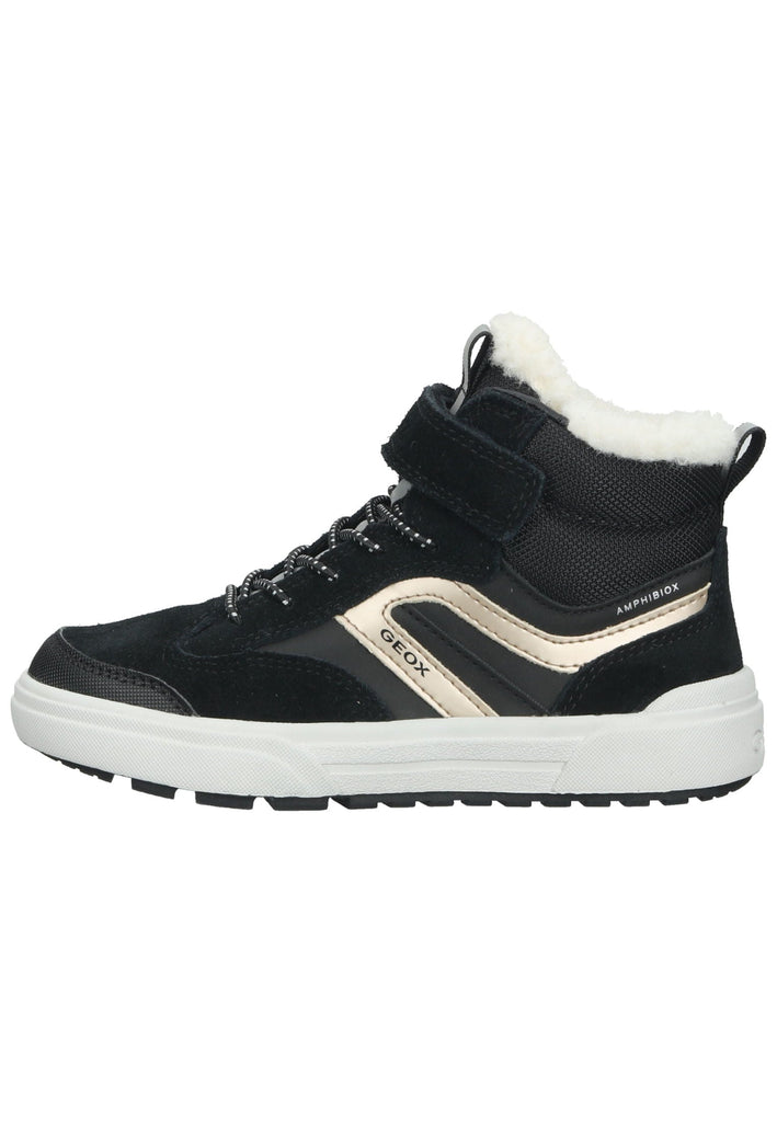 Geox Sneaker Leder/Textil Schwarz/Gold - surf4shoes