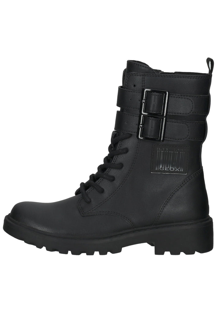 Geox Stiefelette Lederimitat Schwarz - surf4shoes