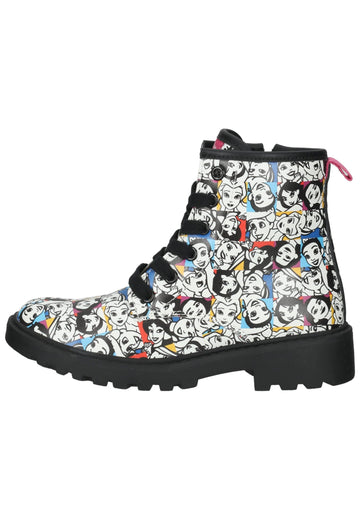 Geox Stiefelette Lederimitat Weiß Kombi - surf4shoes