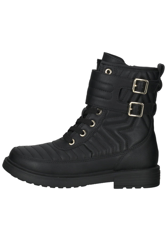 Geox Stiefelette Lederimitat Schwarz - surf4shoes