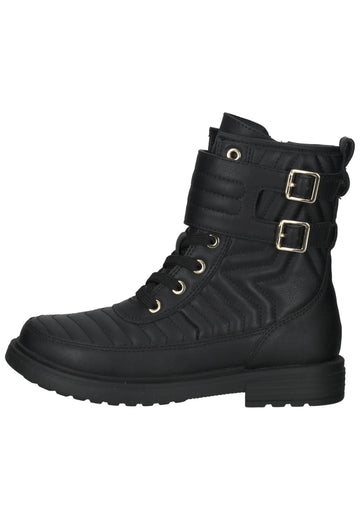 Geox Stiefelette Lederimitat Schwarz - surf4shoes