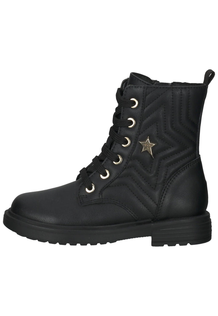 Geox Stiefelette Lederimitat Schwarz - surf4shoes