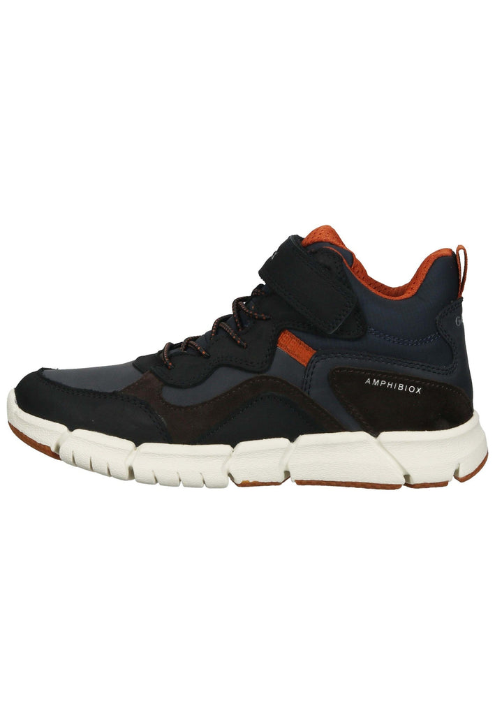 Geox Stiefelette Leder/Textil Braun/Orange - surf4shoes
