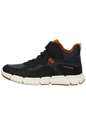 Geox Stiefelette Leder/Textil Braun/Orange - surf4shoes