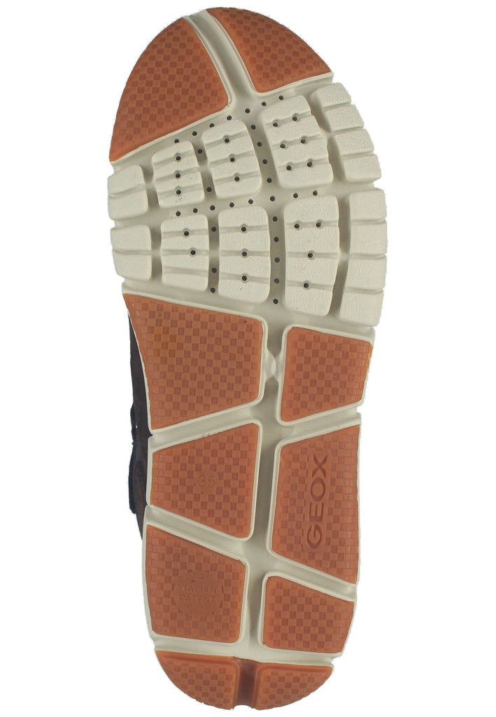 Geox Stiefelette Leder/Textil Braun/Orange - surf4shoes