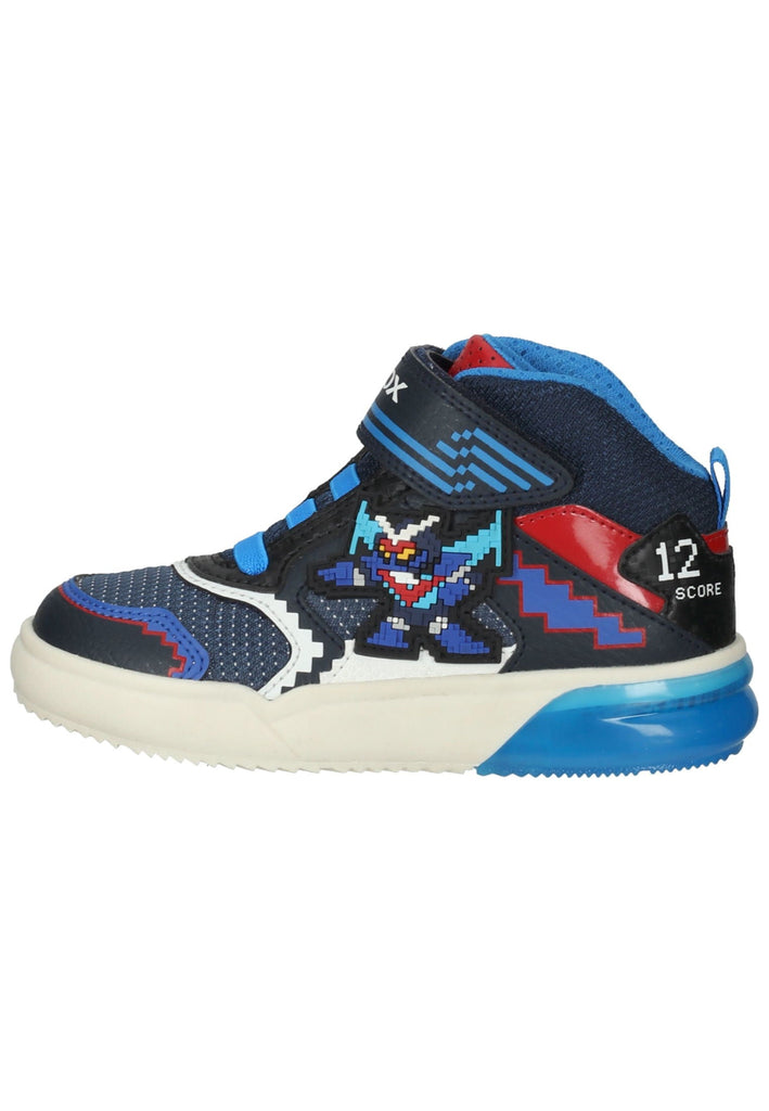 Geox Sneaker Lederimitat/Nylon Navy - surf4shoes