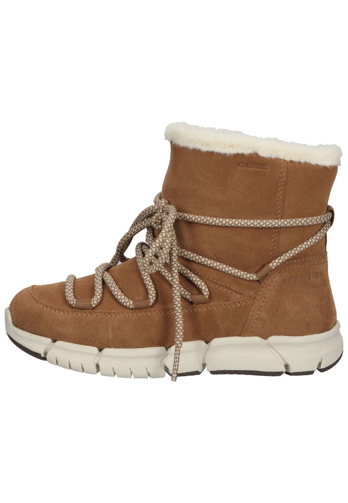Geox Stiefelette Veloursleder Whisky - surf4shoes