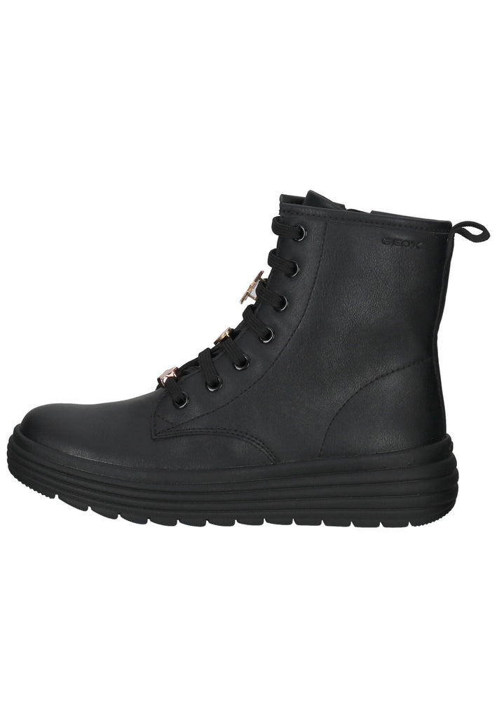 Geox Stiefelette Lederimitat Schwarz - surf4shoes