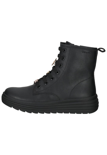 Geox Stiefelette Lederimitat Schwarz - surf4shoes