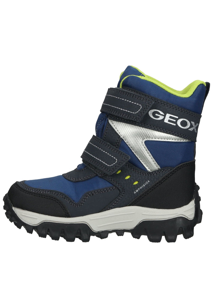 Geox Stiefel Lederimitat/Textil Navy/Lime Warmfutter - surf4shoes