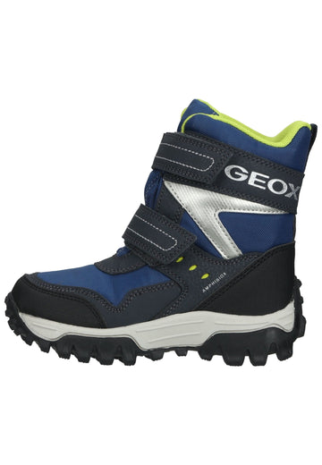 Geox Stiefel Lederimitat/Textil Navy/Lime Warmfutter - surf4shoes