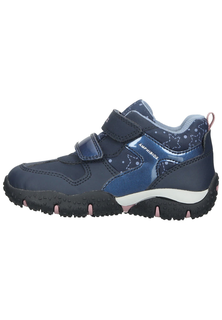 Geox Halbschuhe Lederimitat/Textil Navy/Pink - surf4shoes