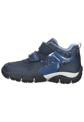 Geox Halbschuhe Lederimitat/Textil Navy/Pink - surf4shoes