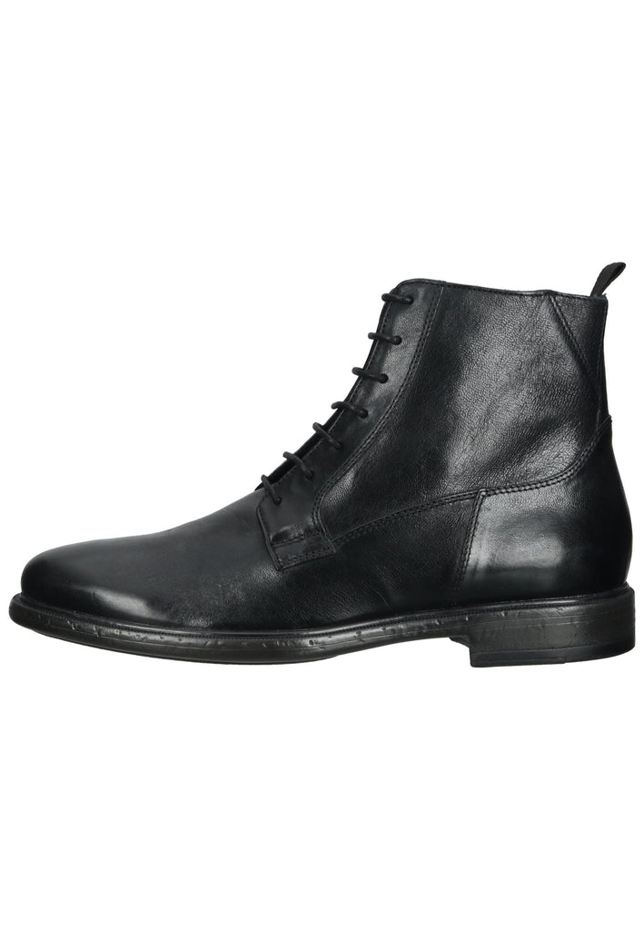 Geox Stiefelette Leder/Textil Schwarz - surf4shoes