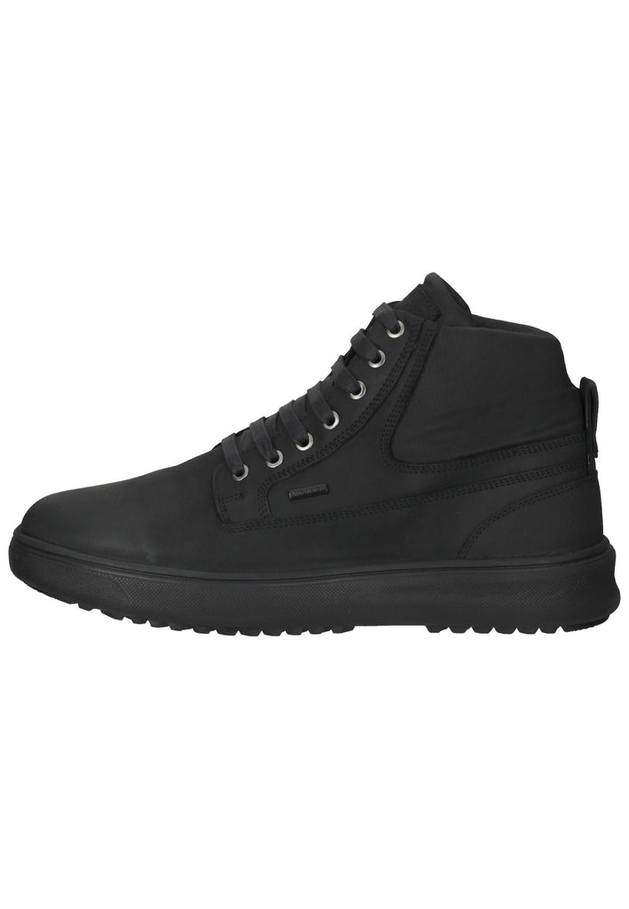 Geox Stiefelette Leder/Textil Schwarz - surf4shoes