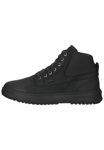 Geox Stiefelette Leder/Textil Schwarz - surf4shoes